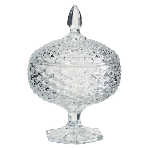 Dimple footed Candy Jar